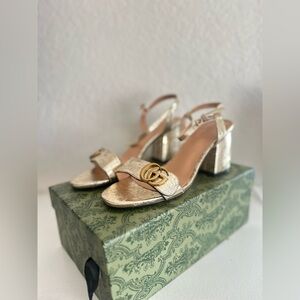 GUCCI Gold Women's Sandals